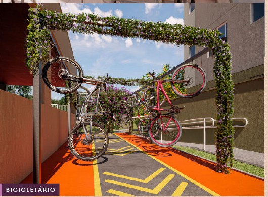 Bicicletário do Floratta Condomínio Clube