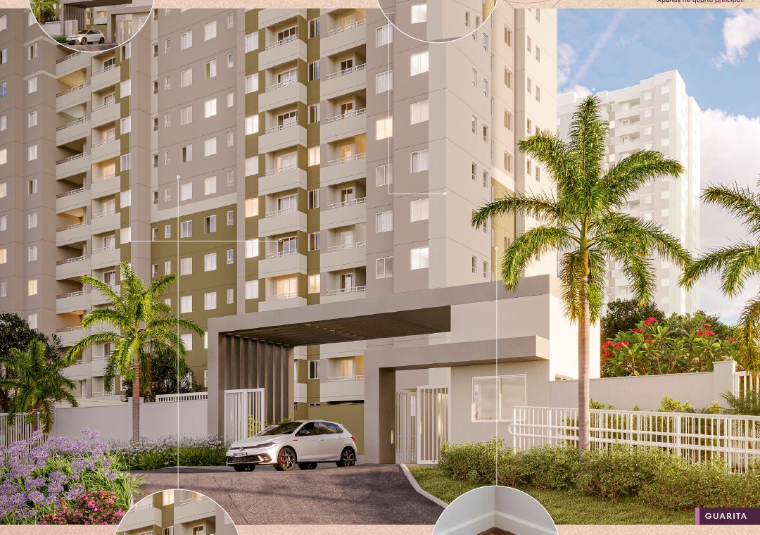 Fachada do Floratta Condomínio Clube em Contagem