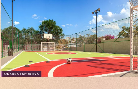 Quadra esportiva do Floratta Condomínio Clube
