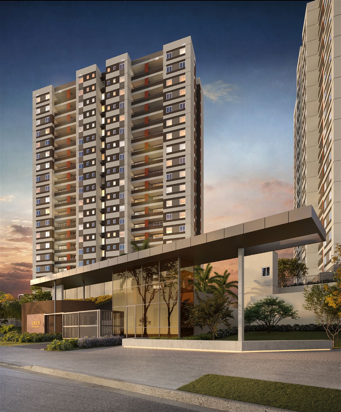 Fachada do Vibes Residence